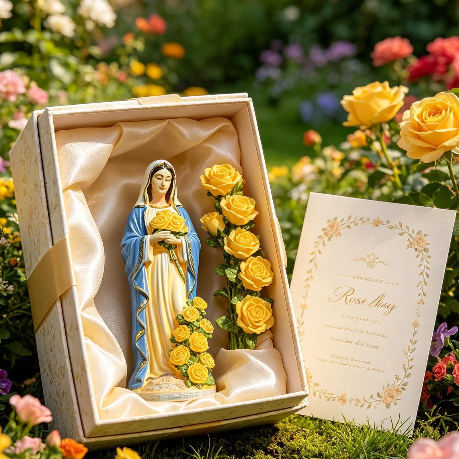 Virgin Mary Solar Statue Garde - Farming And Agriculture recension och pris