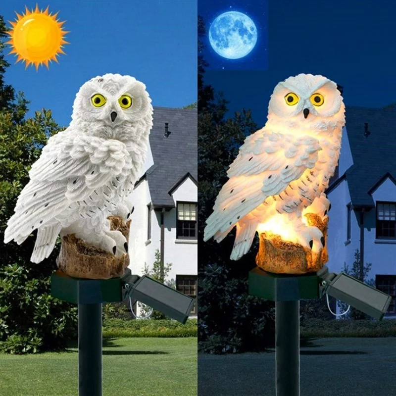 Solar Owl Statue Garden Light  - Farming And Agriculture recension och pris