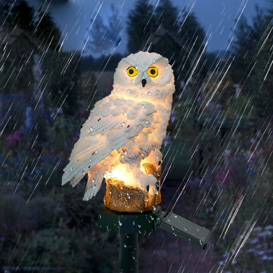 Solar Owl Statue Garden Light  - Farming And Agriculture recension och pris