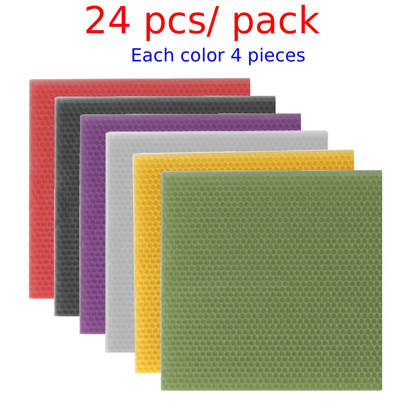 24 Pieces Colorful Honeycomb W - Beehive Frame Wax recension och pris