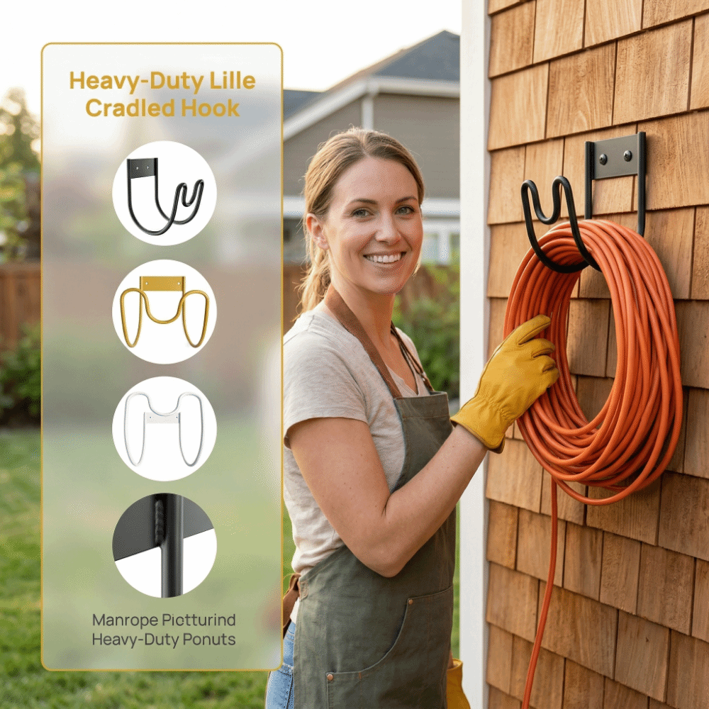 Rust Proof Garden Hose Holder  - Gardena Hose Flex recension och pris